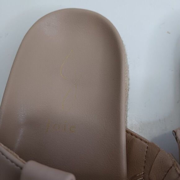 Joie Nacho Women's size 7.5M Thong Cream Faux Leather Sandal - Picture 3 of 11